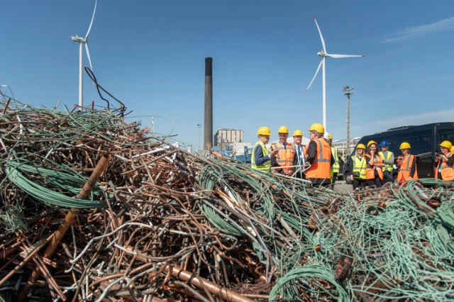 Visit Thierry Breton Aurubis Olen Heiko Arnold Inge Hofkens 2