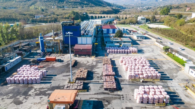 Aurubis Standort Avellino Werkansicht Luftaufnahme