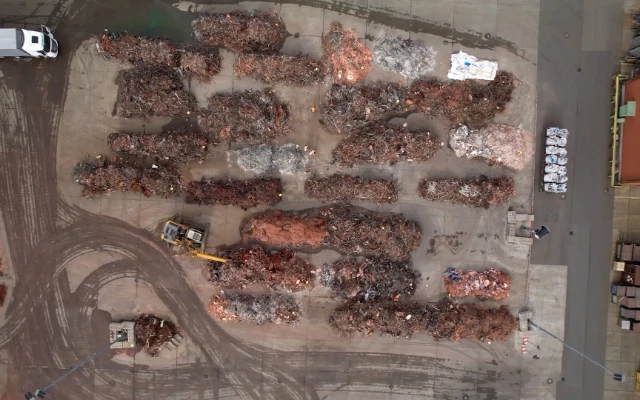 Recyclingplatz Luftbild