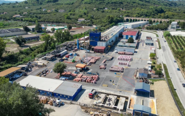 Aerial view of the Avellino site