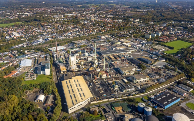 Aurubis Standort Lünen Werksansicht Luftaufnahme